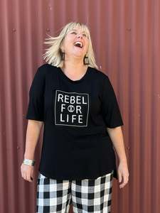 Obi Fashion Collection: Rebel for Life Tee - Black