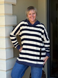 Latta Sweater Zebra Crossing - Navy