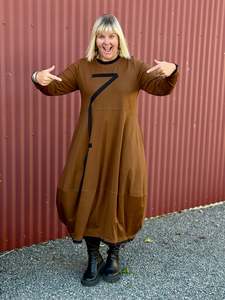 Marcia Dress-Spiced Coffee