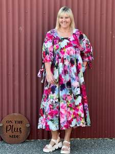 Lost And Led Astray Fashion Collection Nz Designed: Ciara Dress - Bouquet Print