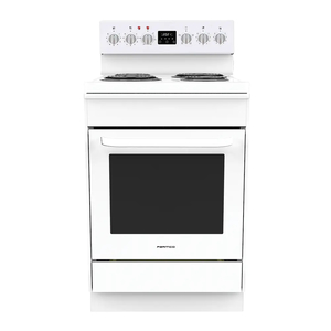 Products: 600mm Freestanding Stove, Radiant Coil Cooktop, 4 Function Electric Oven