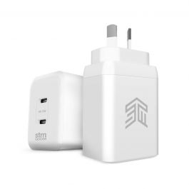 Accessories: STM 35W Dual Port (USB-C & USB-C) Power Adapter (AUNZ) - white