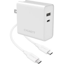Cygnett PowerPlus 60W USB-C/12W USB-A + 1.5M C-C Cable 3White
