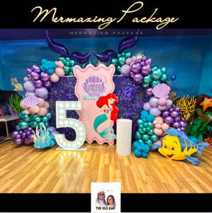 Elite Package Kids Themed Backdrops: MERMAZING PACKAGE