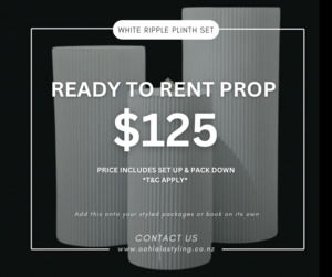 RIPPLE PLINTH SET ~ rental