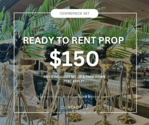 CENTREPIECE SET ~ PROP RENTAL ~ option 1