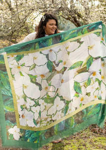 Scarves: Love's Pure Light Scarf D-446 THE ONTARIO TRILLIUM SCARF