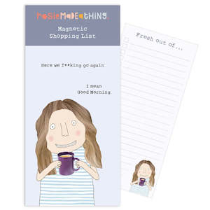 Stationary: Rosie Made A Thing Here We Go Magnetic Notepad