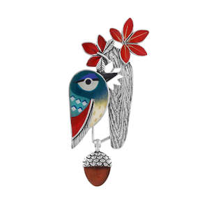 Brooches: Taratata Woody the Woodpecker Brooch - H24-10207-104