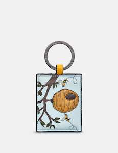 Keyrings: Yoshi Bee Hive Leather Keyring - YKR 23 BEES