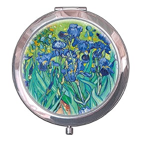 Cosmetic Mirrors: Irises 1889 - Van Gogh Pocket Mirror