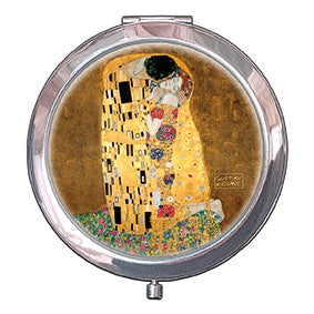 Cosmetic Mirrors: he Kiss 1907 - Klimt Pocket Mirror