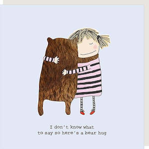Cards: Rosie Made A Thing Bear Hug Card