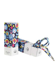 Shoelaces: Sliwils 120 cm Fleur Blue Print Shoelaces