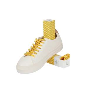 Shoelaces: Sliwils 120 cm Lindy Fresh Yellow Print Shoelaces
