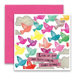 Curly Girl Design Making Us Proud Greeting Card
