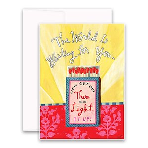 Curly Girl Design: Curly Girl Design Light It Up Greeting Card