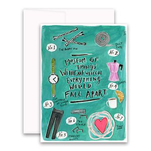 Curly Girl Design Fall Apart Greeting Card