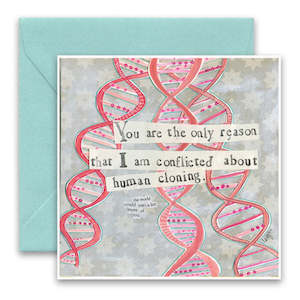 Curly Girl Design: Curly Girl Design Human Cloning Greeting Card