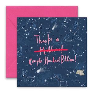 Curly Girl Design Thanks A Billion Greeting Card