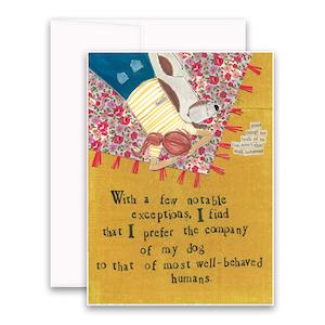 Curly Girl Design Company Of A Dog Card