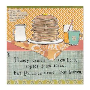 Curly Girl Design Pancakes Card