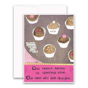 Curly Girl Design One Must Also Have Chocolate Card
