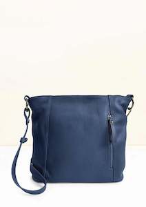 Handbags: La Lupa Roma Valentina Crossbody/Shoulder Bag - Navy