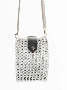 Escama Studio: Escama Studio Cellphone Smart Crossbody/Shoulder Bag - Silver/Gray