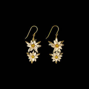 Michael Michaud Edelweiss Long Wire Earrings - 3812 White