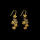 Michael Michaud Wood Sorrel Statement Wire Drop Earrings - 3805 Gold