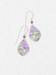 Holly Yashi Aubrey Earrings - Violet/Sage