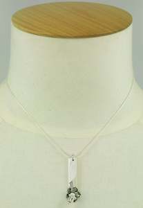 Lotta Djossou Paris Mini Rectangular Pendant On Chain