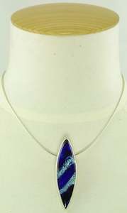 Mexican Fused Glass Pendant (chain is not included)