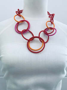 Samuel Coraux Collier 0002 Necklace - Rouge, Orange, Rose
