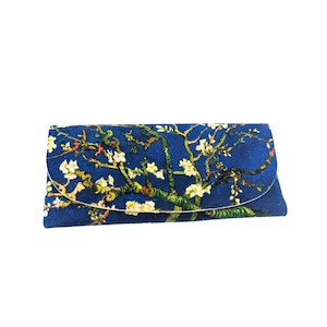 Glass Cases: Amandiers (Dark Blue) 1890 - Van Gogh Velour Glasses Case With Microfiber Lining