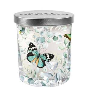 Michel Design Works Butterfly Fields Decorative Glass Candle