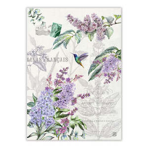 Michel Design Works French Lilacs Tea Towel