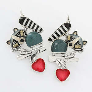 Taratata Bijoux Raton Lover Raccoon Leverback Earrings - T25-03712-104
