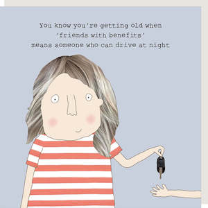 Stationary: Rosie Made A Thing Friends With Benefits Birthday Card