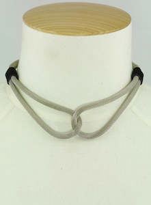 Necklaces 1: Alessandra Calvani Single Knot Necklace With Suede
