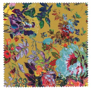 Lens Cloths: Flowers Yellow Microfibre Cloth