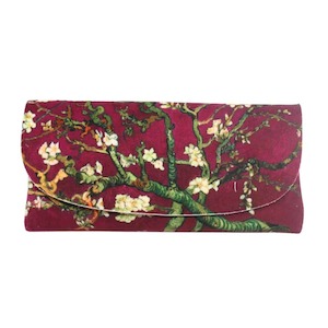Glass Cases: Amandiers Raspberry - Velour Glasses Case With Microfiber Lining