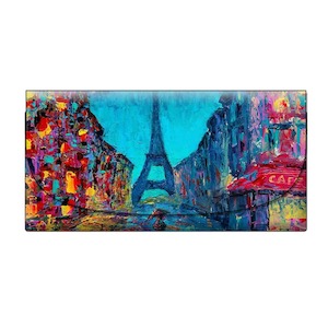 Glass Cases: Paris Street - Velour Glasses Case With Microfiber Lining