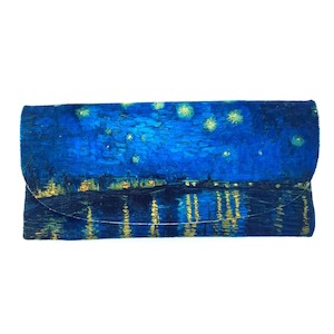 Starry Night 1888 - Van Gogh Velour Glasses Case With Microfiber Lining
