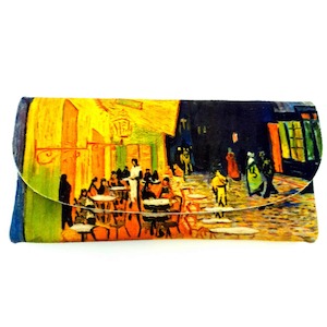 Glass Cases: Terrace of the Café - Van Gogh Velour Glasses Case With Microfiber Lining