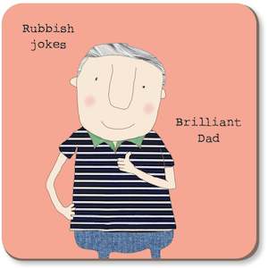 Rosie Made A Thing Rubbish Jokes Coaster