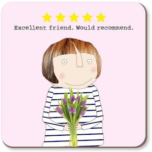 Rosie Made A Thing Five Star Friend Coaster