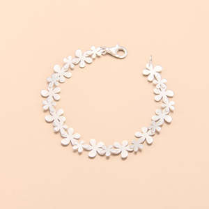 Bracelets: Kelim Sterling Silver Floral Bracelet - BL405