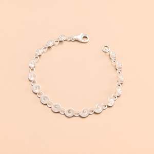 Bracelets: Kelim Sterling Silver Spiral Shells Bracelet - BL684